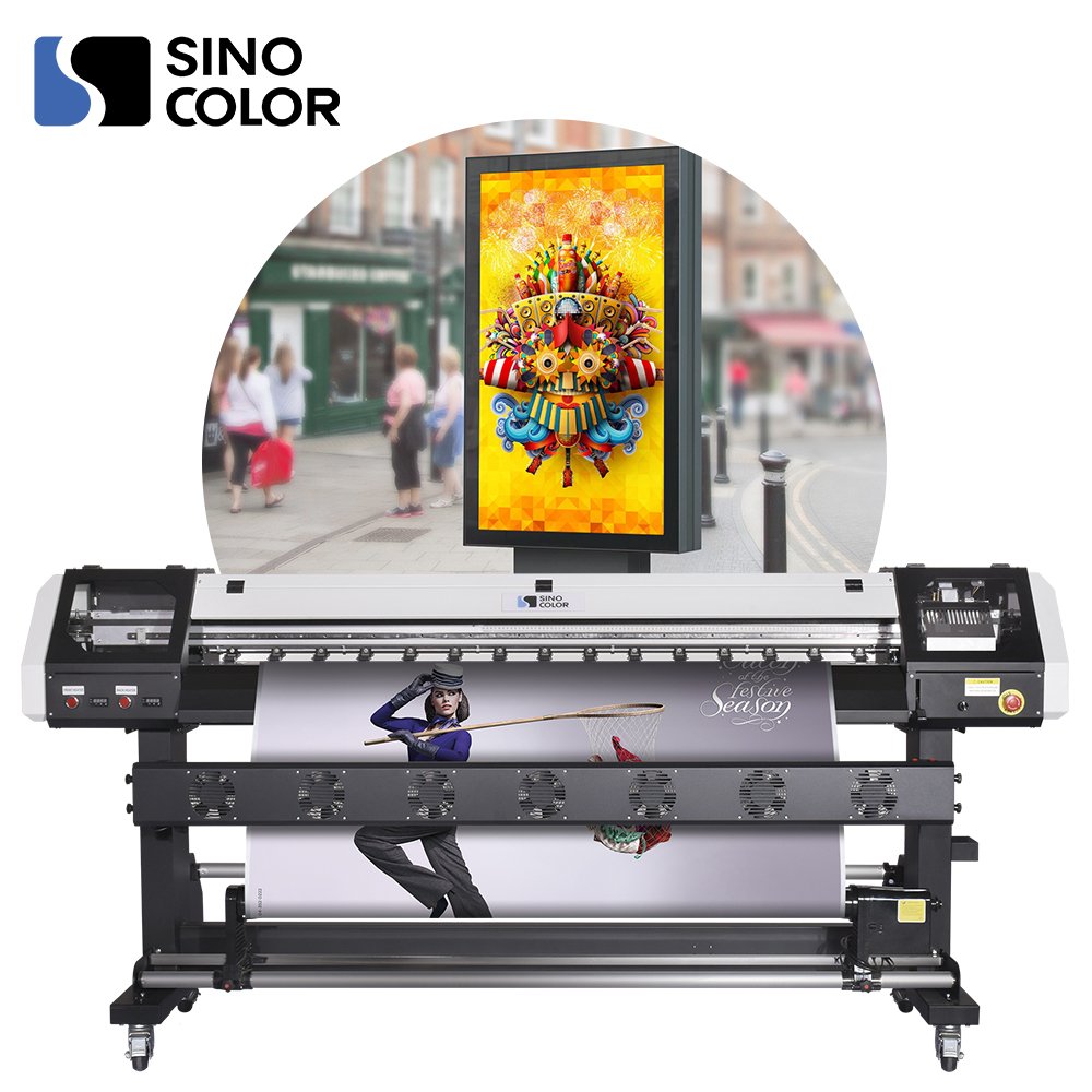 Sinocolor SJ-640C 6 Color Configuration Printer With Eco Solvent Ink