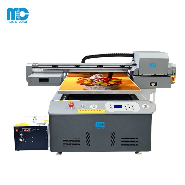 hot-sale A1 uv6090 uv led flatbed printer price cost 60x90 with high quality frame and rotary device for cups bottle
