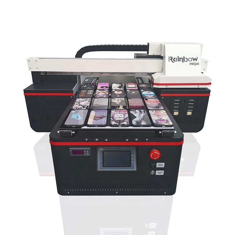 Automatic digital industrial UV multi-color printer inkjet 3d laser glass roll label bottle shopping bag printing machine