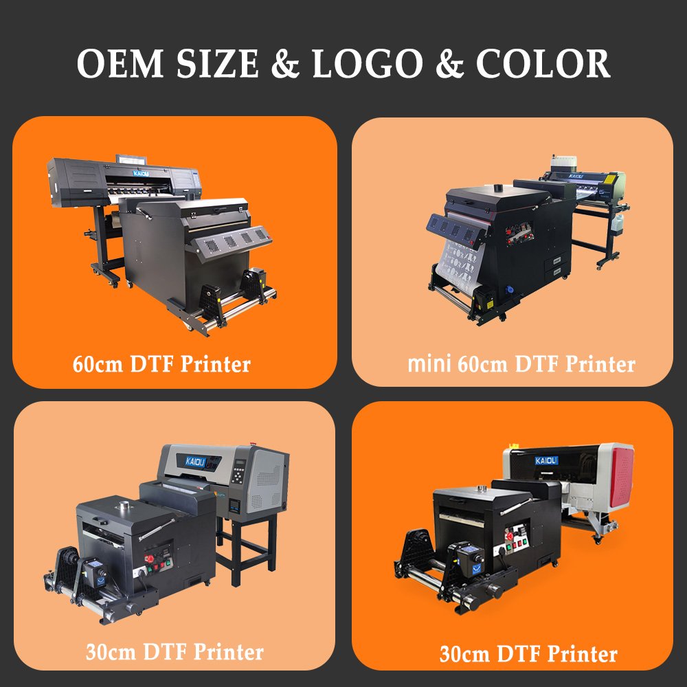Inkjet 24 inch dtf printer 60cm epson i3200/xp600 t-shirt printing machine dual/2/4 head impresora dtf printer