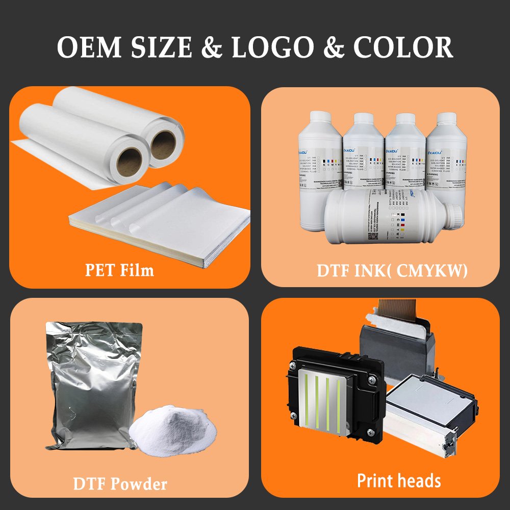 Inkjet 24 inch dtf printer 60cm epson i3200/xp600 t-shirt printing machine dual/2/4 head impresora dtf printer