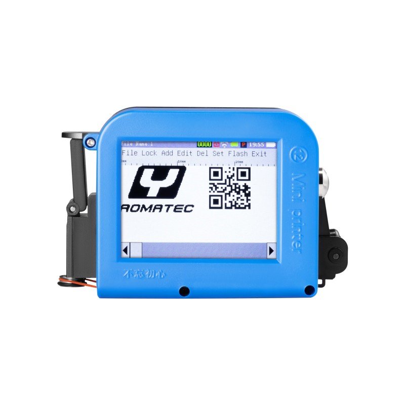 12.7mm mini Portable printer QR Bar Batch Code Date Number Logo Expiry Date Label Handheld Thermal Inkjet Printer