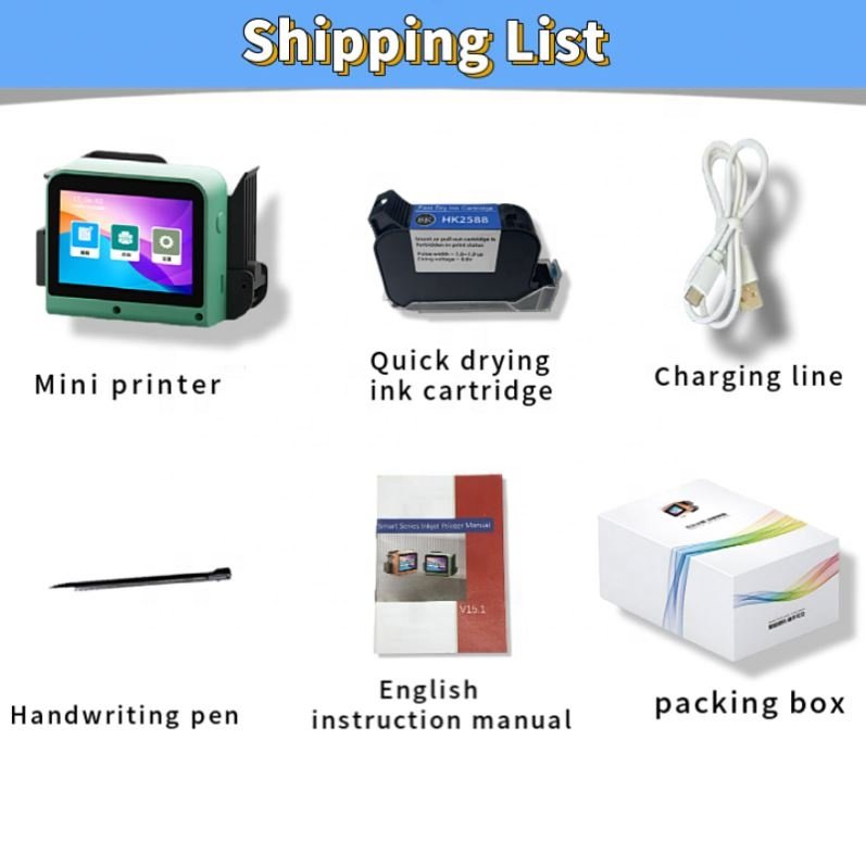 12.7Mm Mini Expiry Date Batch Number Handheld Inkjet Printer For Cosmetic Package