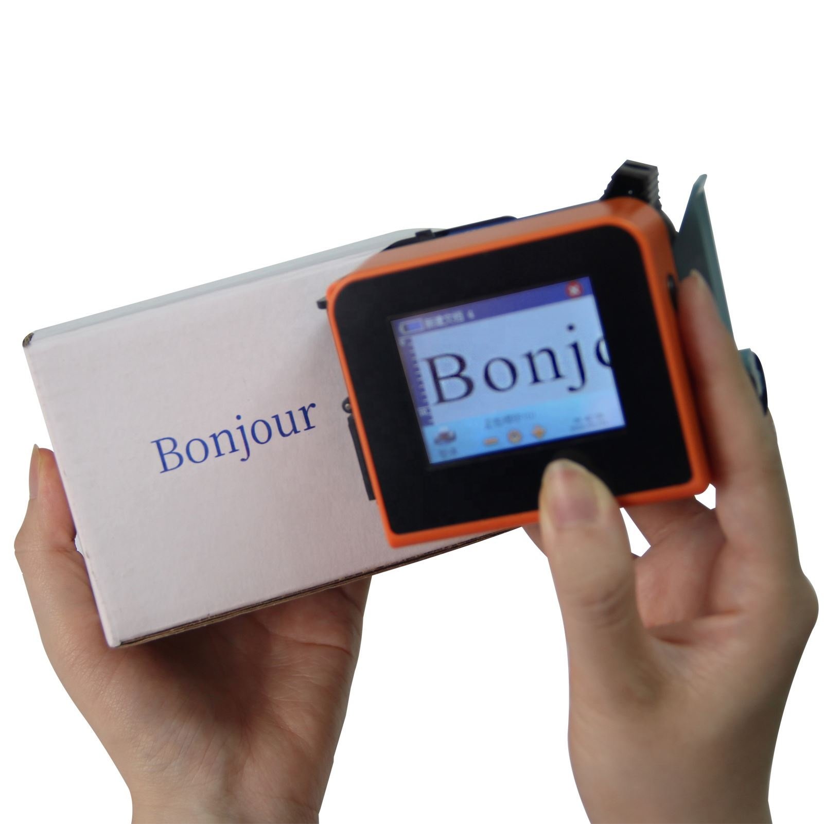 12.7Mm Mini Expiry Date Batch Number Handheld Inkjet Printer For Cosmetic Package
