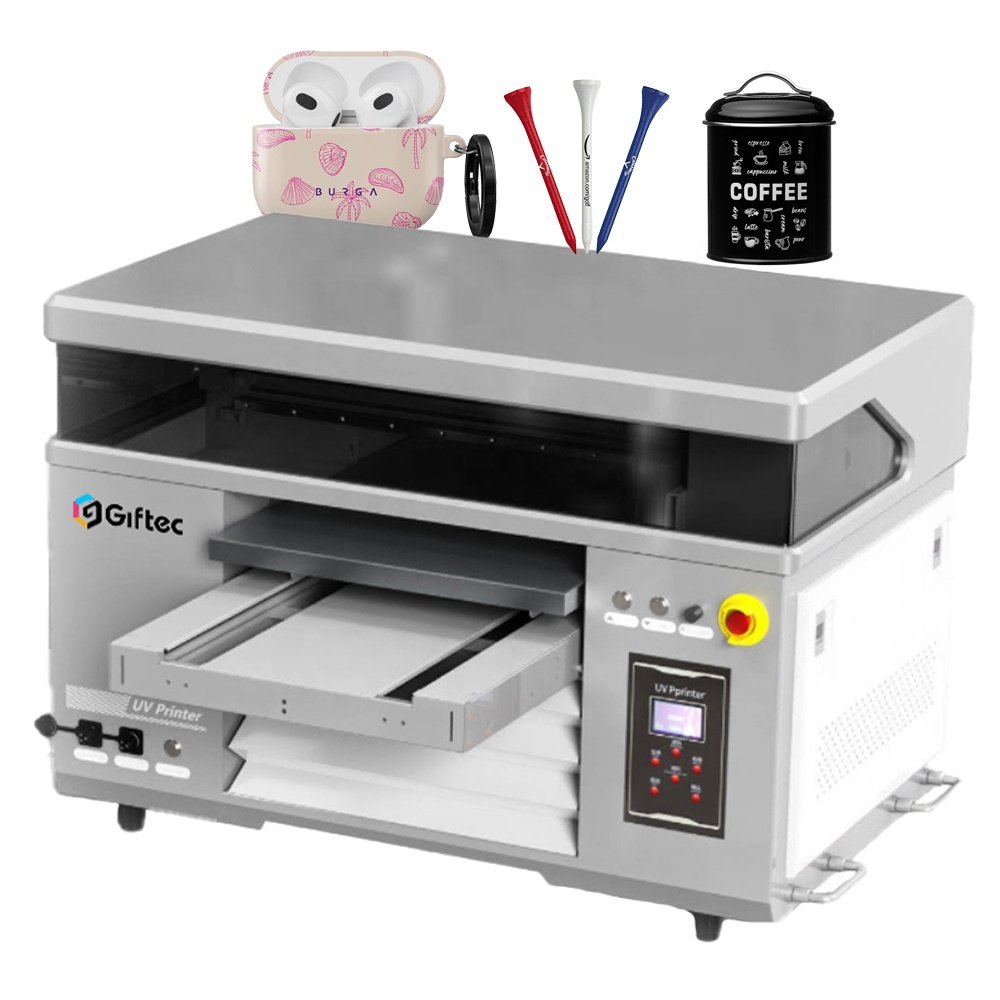 Giftec Apollo-4060 Uv-dtf Printer Bag 360 Degree Cylinder Uv Printing Machine Technology Multipurpose Flatbed Uv Ink Plastic New