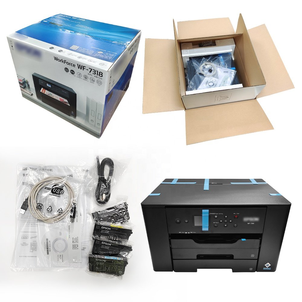 Yuelule A3+ WF-7318 inkjet printer black Hot selling Multi-function Large capacity cartons color inkjet printer