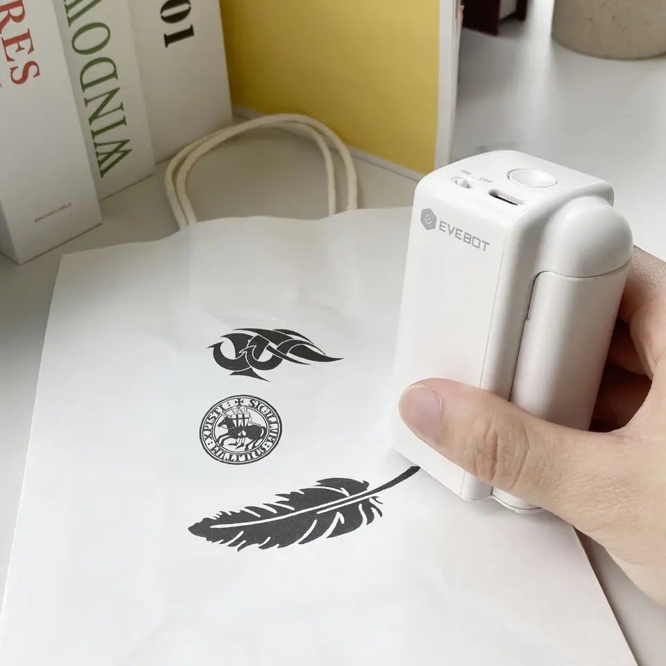 Portable Mini Printer Sticker Sheet Bottle Date handheld inkjet EVEBOT Printpods DIY Printer Skin-Friendly ink