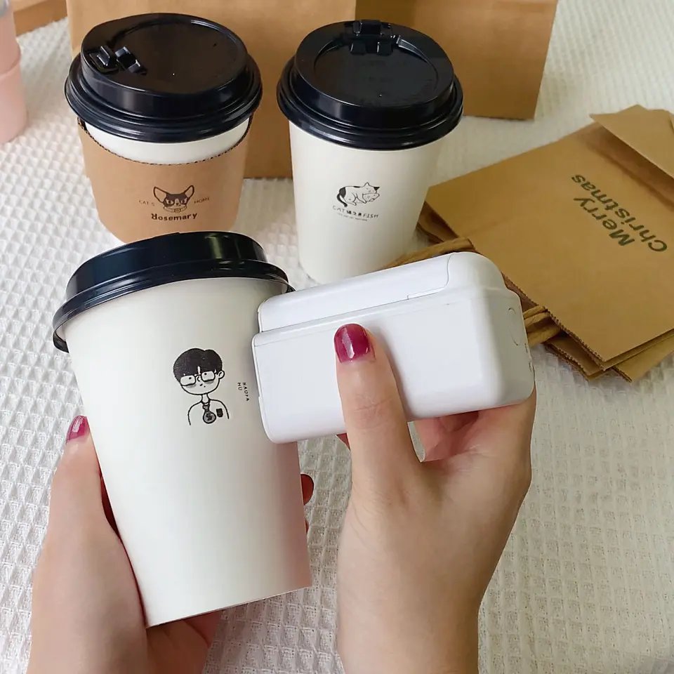 Portable Mini Printer Sticker Sheet Bottle Date handheld inkjet EVEBOT Printpods DIY Printer Skin-Friendly ink