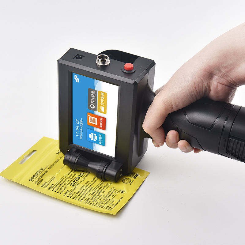 12.7/25.4mm Logo Pvc Printer Printing Machine Corrugated Carton Bar Code Digital Inkjet Handheld Inkjet Printer
