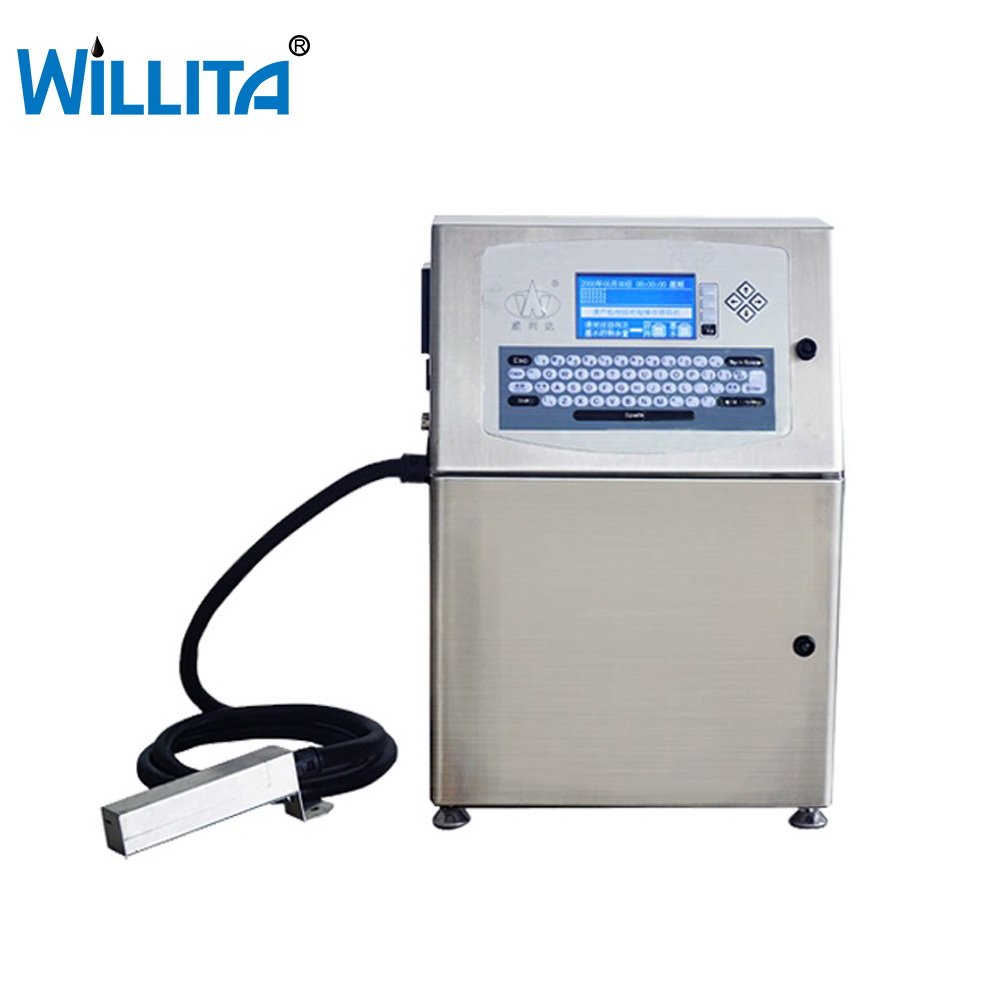 Automatic intelligent CIJ Inkjet Printer Number Date marking machine cheap cost ink