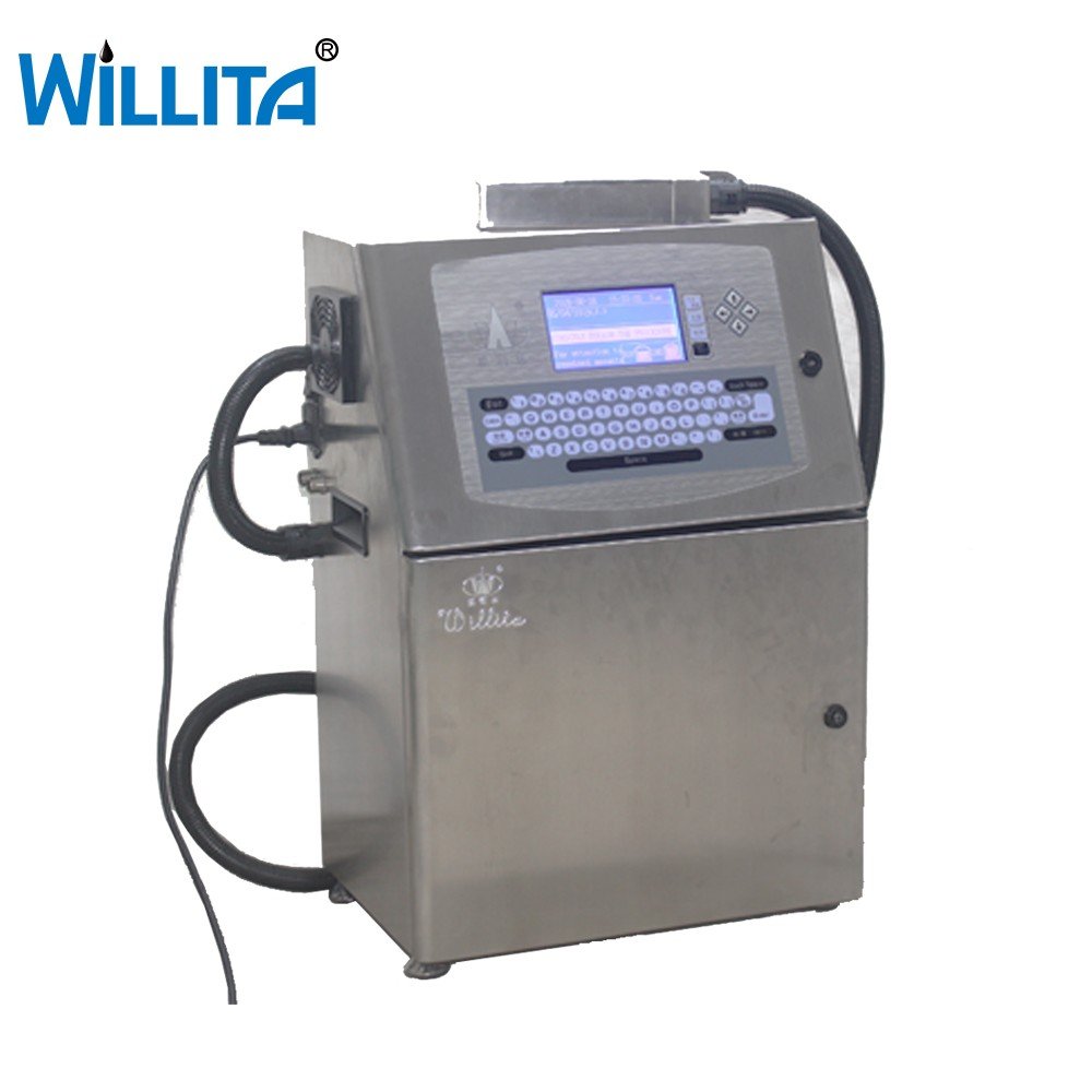 Automatic intelligent CIJ Inkjet Printer Number Date marking machine cheap cost ink
