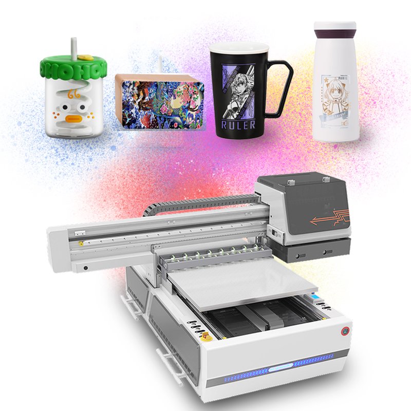 Medium sized 6090UV DTF printer, 6-color digital direct spray printer, chessboard cup digital device printing machine