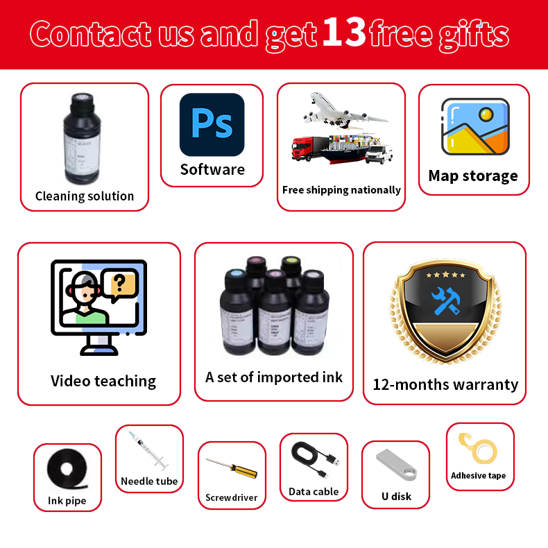 Medium sized 6090UV DTF printer, 6-color digital direct spray printer, chessboard cup digital device printing machine