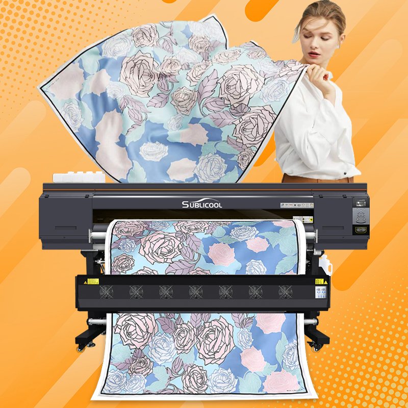 SUBLICOOL 1.9m digital inkjet printers sublimation paper prints printer industrial sublimation machine