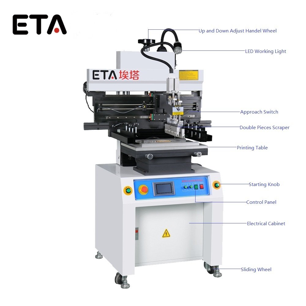 Semi-auto SMT Printer solder paste stencil printer smd module making machine