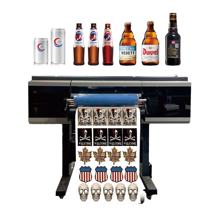 A1 UV DTF printer with 3 printheads Roll-to-Roll UV DTF printer to print any stickers