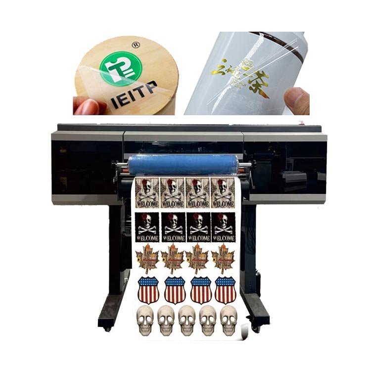 A1 UV DTF printer with 3 printheads Roll-to-Roll UV DTF printer to print any stickers