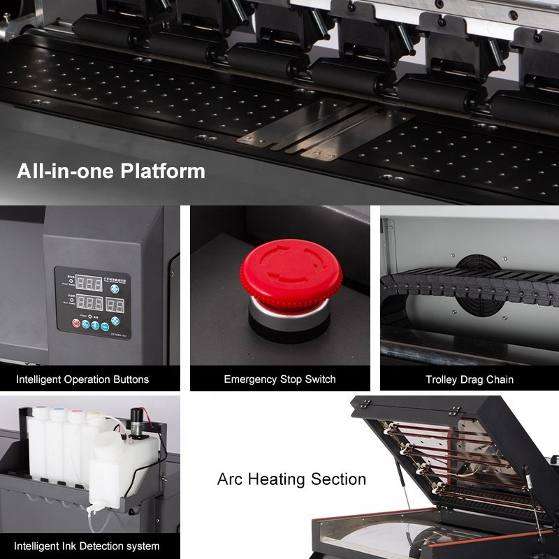 Giftec New Technology Multifunctional Direct to Film and Garment Printing Machine A3 A2 DTG DTF Printer Inkjet Printers Provided