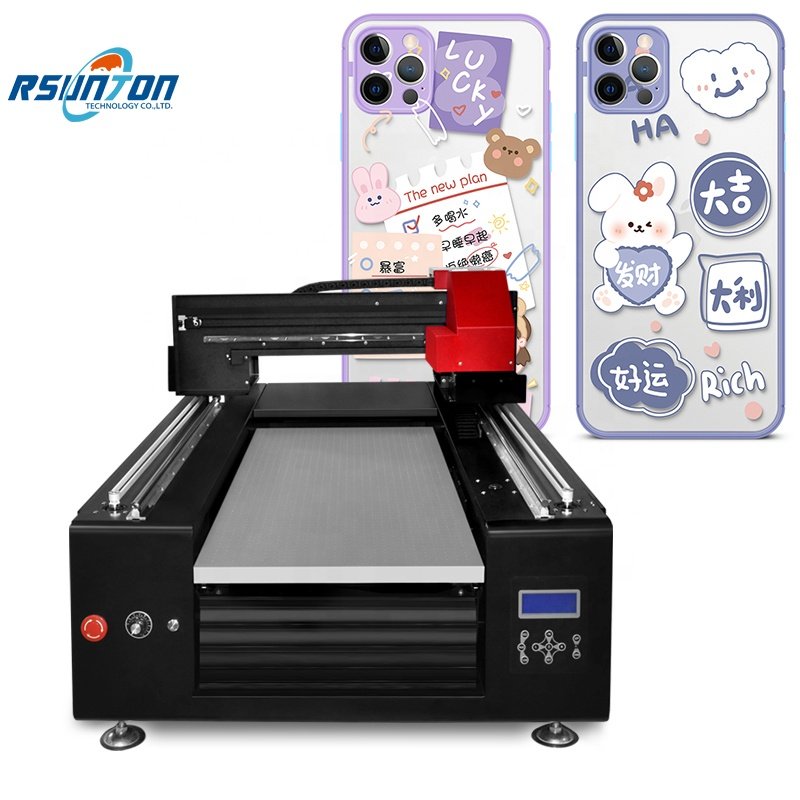 Multifunctional Bottle UV DTF inkjet printer A2 size 4290 varnish support 3D emboss phone case Plastic card printing machine