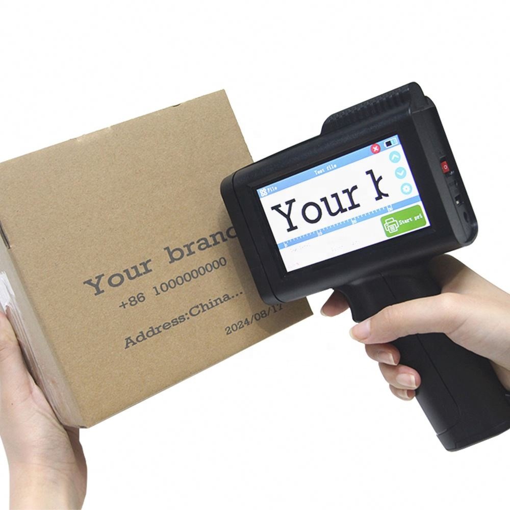 M10 handheld inkjet printer small production date QR code barcode label batch number packaging bag bottle coding machine
