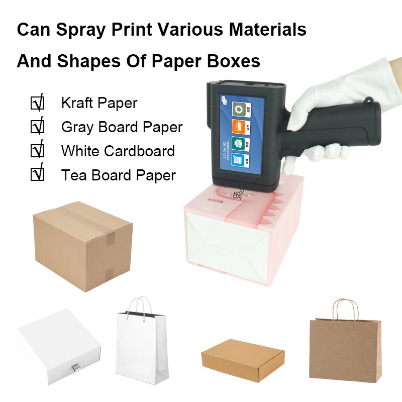 M10 High Quality Handled Inkjet Printers Cardboard Box Intelligent Inkjet Printer Digital Coding Machines for Bag Printing Motor