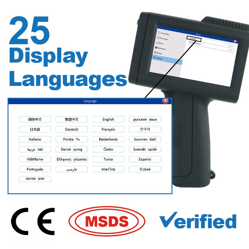 M10 High Quality Handled Inkjet Printers Cardboard Box Intelligent Inkjet Printer Digital Coding Machines for Bag Printing Motor