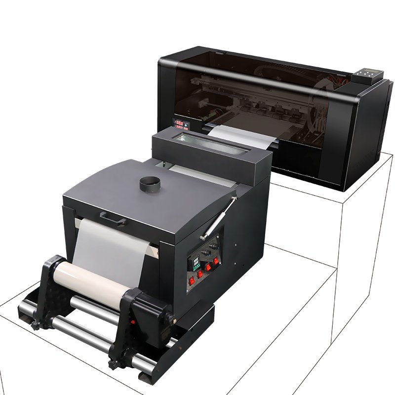 A3 DTF Printer i3200 Head direct cheap heat PET film digital textile t-shirt printing machine inkjet printer and shaking machine