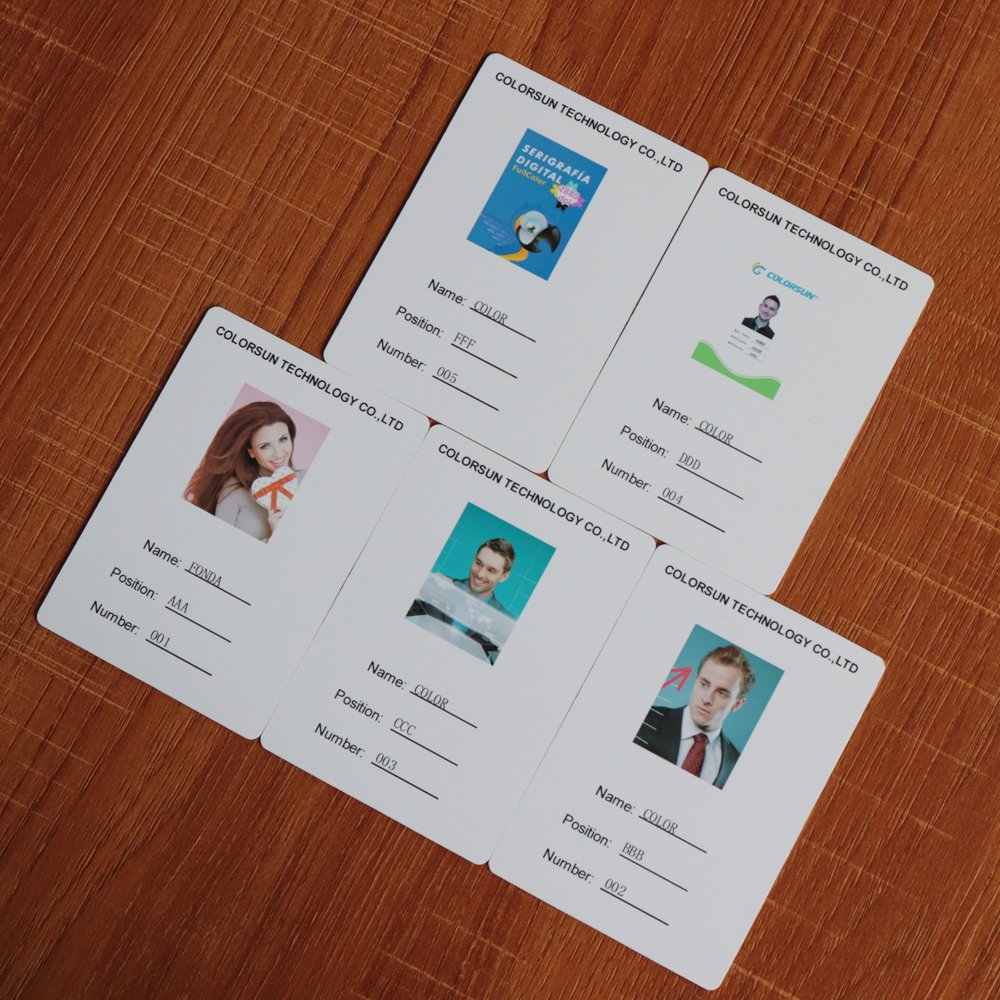 2019 NEW Inkjet Automatic PVC IC ID Card printer with 86*54 70*100 80*110 102*148mm size