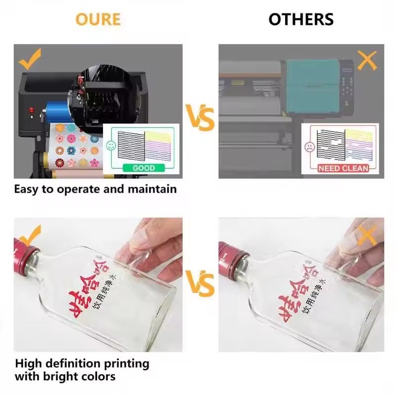 small sticker transfers laminator 30cm dual xp600 inkjet printers printing machine a3 uv dtf Printer