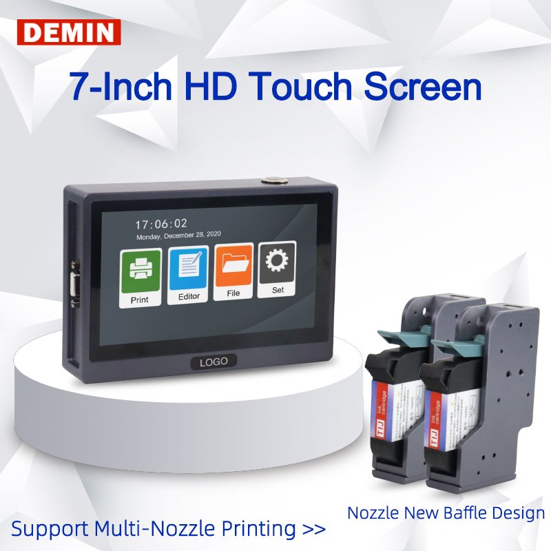 new products 2024 Online Expiry Date Inkjet Coder Printer Machine Materials Touch Ink Jet Printer Print Applicable to Bottle