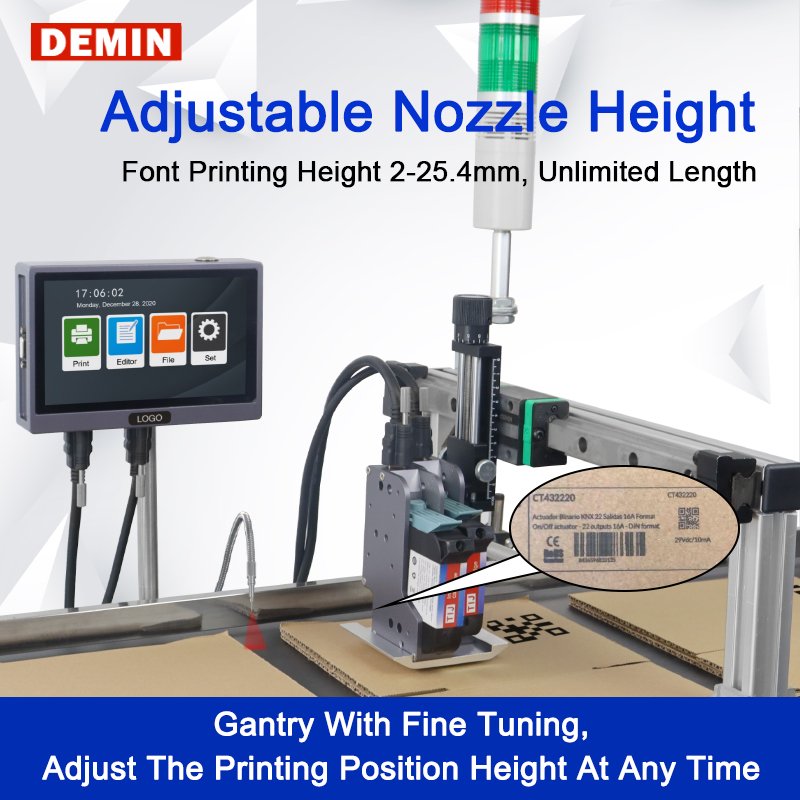 new products 2024 Online Expiry Date Inkjet Coder Printer Machine Materials Touch Ink Jet Printer Print Applicable to Bottle