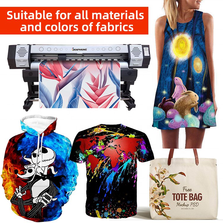 China factory direct sales digital printing machine 4720 I3200 head inkjet printer 1.8m sublimation printer