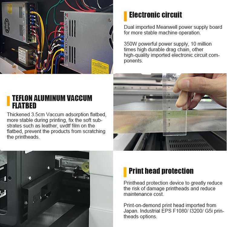 UV Giftec Factory Price 6090 6050 UV Flatbed Digital Inkjet DTF Printer for Cards Phone Cases A3 A1 Wood Items Printing Provided
