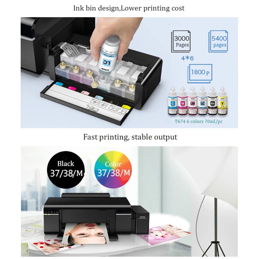 Factory Direct Selling Sublimation Inkjet Printer A3 And A4 With 100% Safety