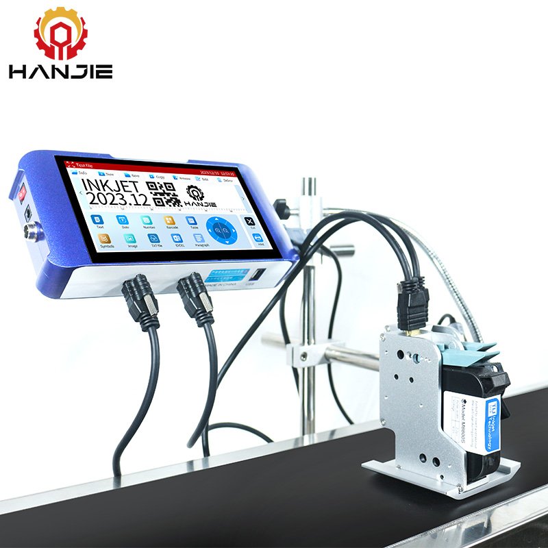 HANJIE Touch Screen Hot Selling Static Automatic Small Character Inkjet Printer For LOGO Printing