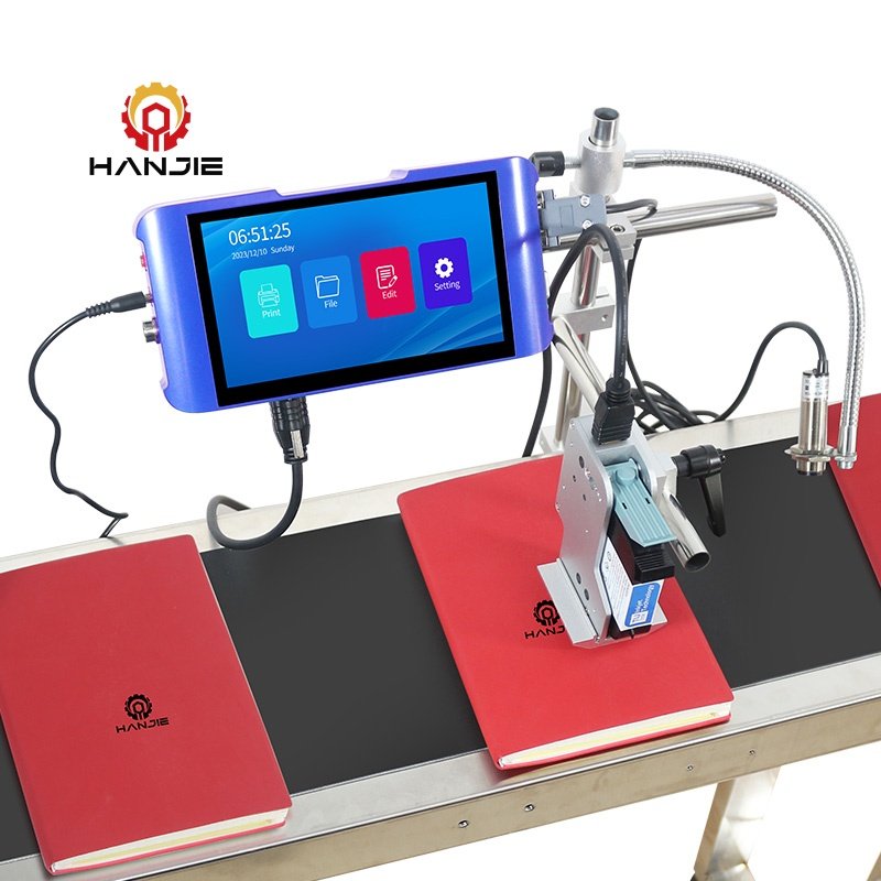 HANJIE Touch Screen Hot Selling Static Automatic Small Character Inkjet Printer For LOGO Printing