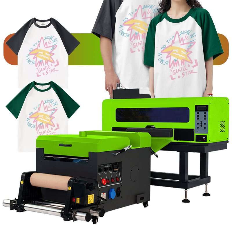 Okai A3 Dtf Pet Film Digital Low Cost Printer 2 Head Printing T-Shirt Machine For Canvas Bag