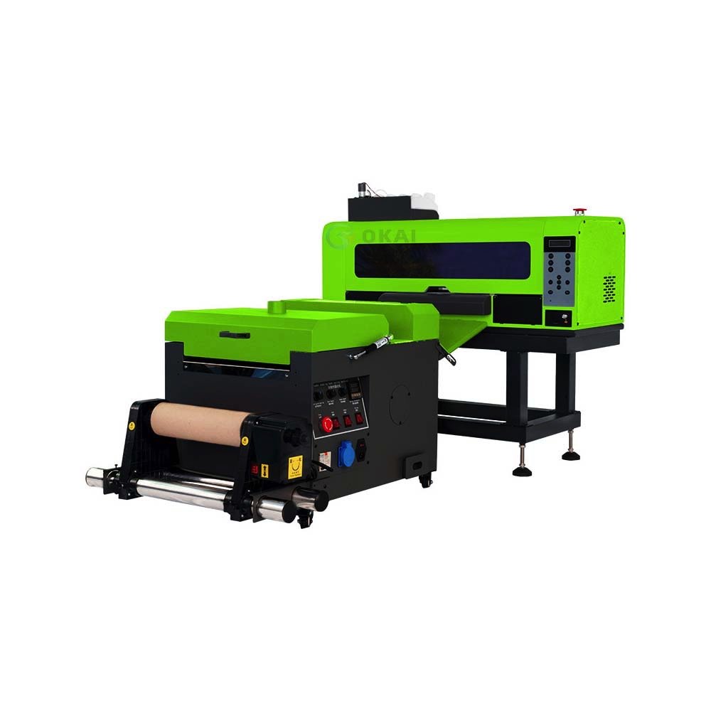 Okai A3 Dtf Pet Film Digital Low Cost Printer 2 Head Printing T-Shirt Machine For Canvas Bag