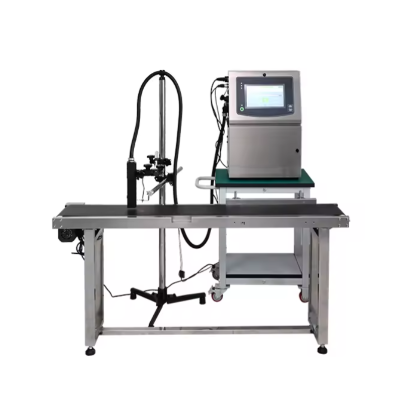 Industrial inkjet printer for food bags drink bottles print batch number and expiration date