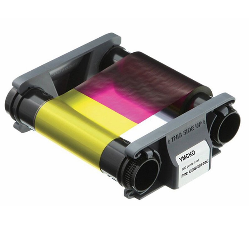 High quality compatible CBGR0100C 100 prints Evolis Badgy100 and badgy 200 id card printer Color Ribbon