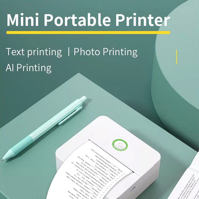Cell Phone Printer Children Learning Materials Paper Size Photo 57x30mm Inkjet Printers Usb X6 mini thermal label printer