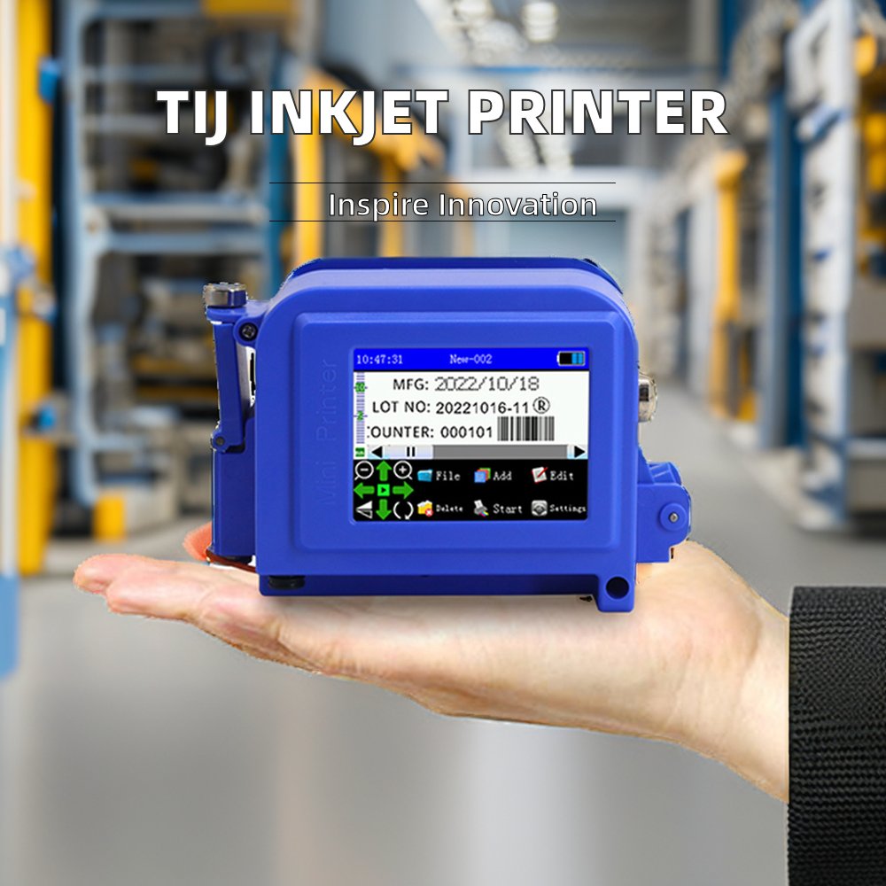 Portable Inkjet Printer for Box Glass Plastic Bottle Mini Pocket Handheld Printer