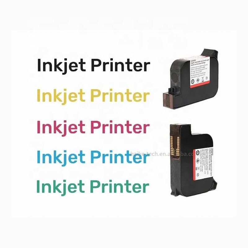 Mini Portable Expiry Date QR Bar Code Coding Water Proof Ink 12.7mm Height Inkjet Printer