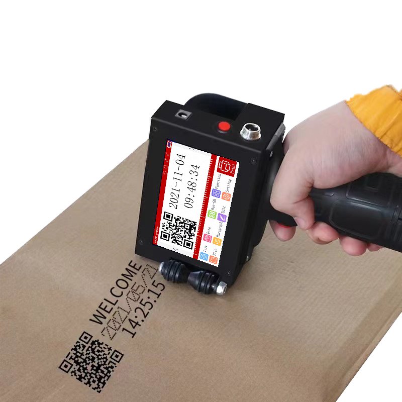 Mini Portable Hand jet Inject Expire Date Printing Machine Inkjet Printer For Cosmetic Plastic Glass Bottles