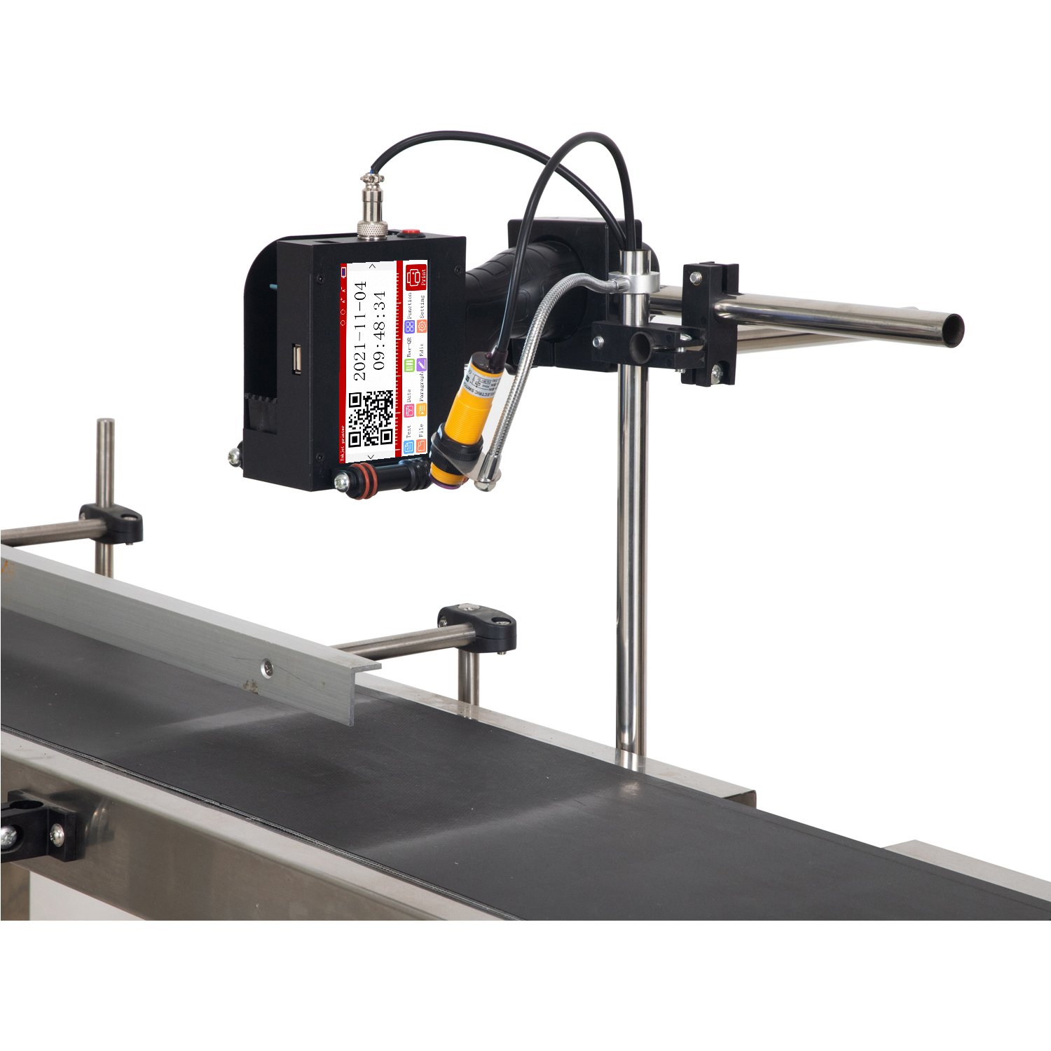 Mini Portable Hand jet Inject Expire Date Printing Machine Inkjet Printer For Cosmetic Plastic Glass Bottles