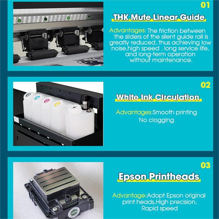 XinFlying DTF Automatic Printer Stable Production Steady Production Four Heads I3200 4720 DTF Inkjet Printer