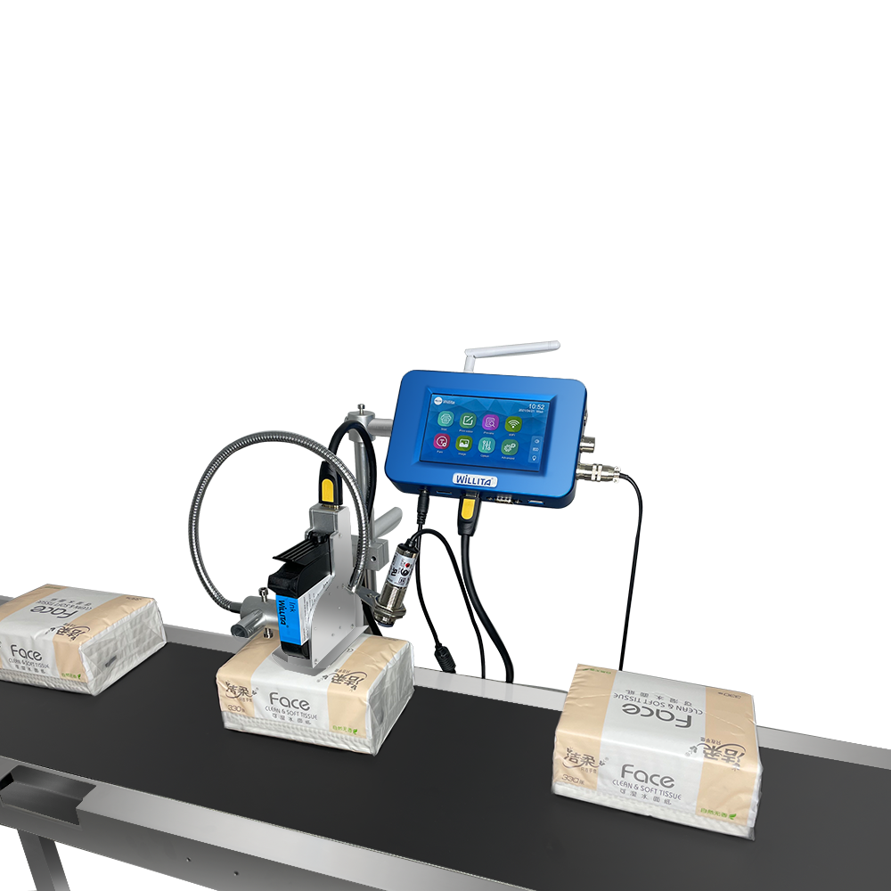 12.7mm Industrial inkjet thermal TIJ inkjet printer online printer code machine date printer for box bottle carton