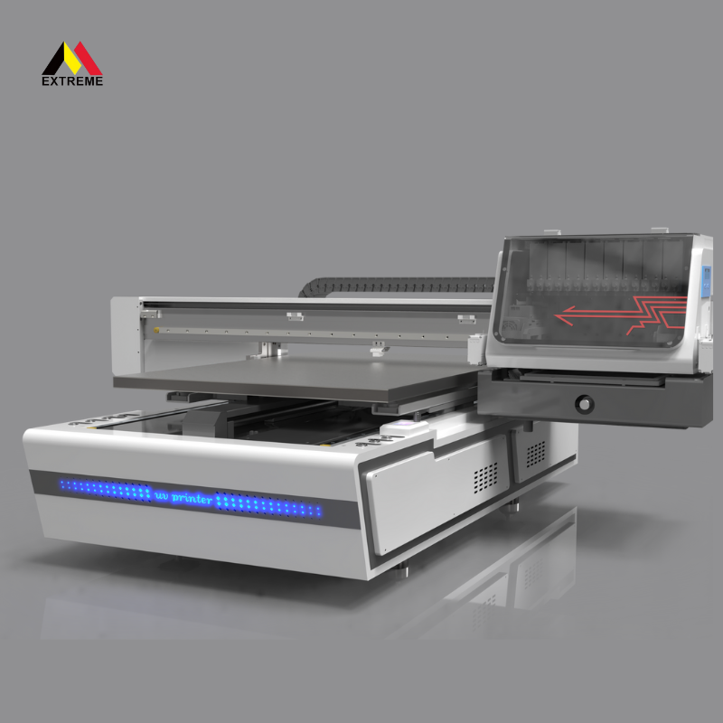 UV 6090 Automatic Inkjet Printer New Condition A3 Dimension Flatbed Printer XP600 I3200 Print PVC Clothes Label LED Included