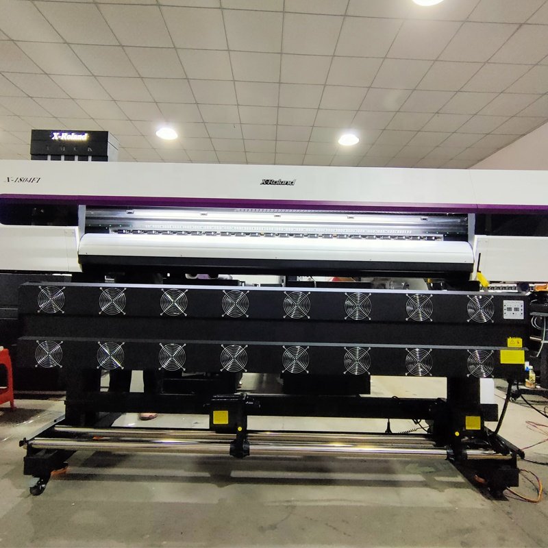 Large Format 1850mm Print Weight Uv Solvent Printer Fast Speed 4 Heads Uv Solvent Inkjet Printer