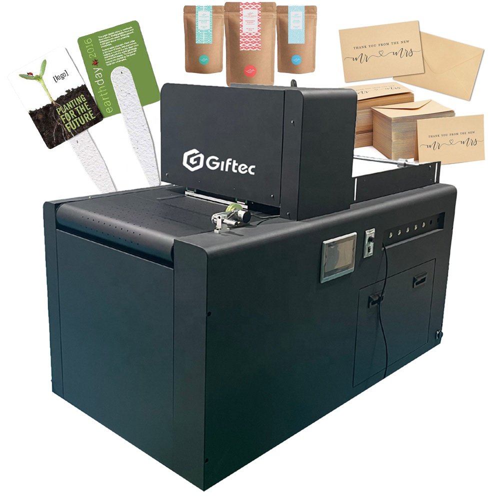 Newest A3 Flatbed Printing Machine Multifunctional Single Pass Inkjet Printer for Packaging Paper Bag Cup Giftbox Customized